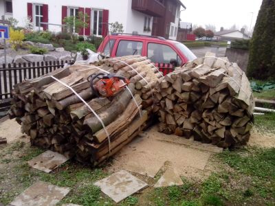 3 Ster Holz sind bereit