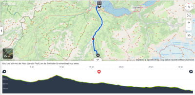 Meine kurze Trainingstour Mitholz-Spiez am 6. Juni 2023