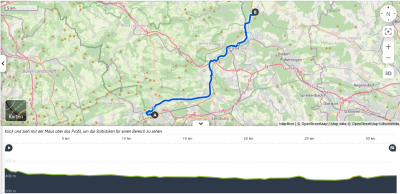 E-Bike-Route Aarau-Endingen am 11. Juni 2023