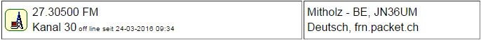 CB Gateway Mitholz seit 24.03.2016 um 9:34 Uhr Offline