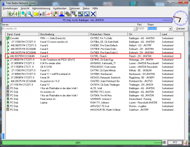 PMR Gateway Flaach auf Kanal 8 mit DCS664N