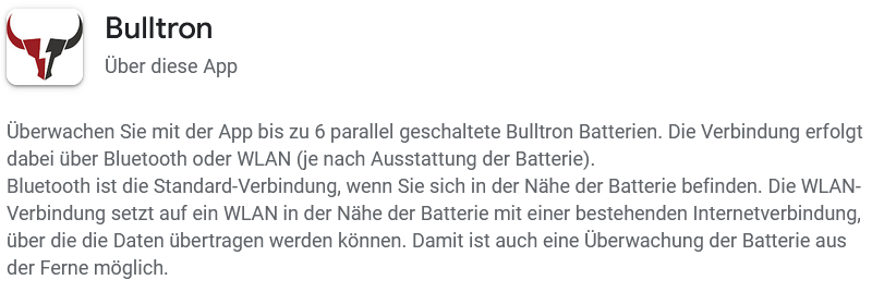 Bulltron-APP WiFi-Funktion ?