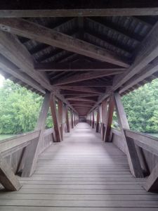 Fussgänger-Holzbrücke bei Hermetschwil